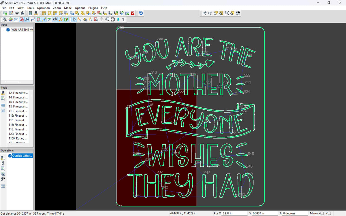 Mother’s Day Sign vector paths in design software (photo 7)