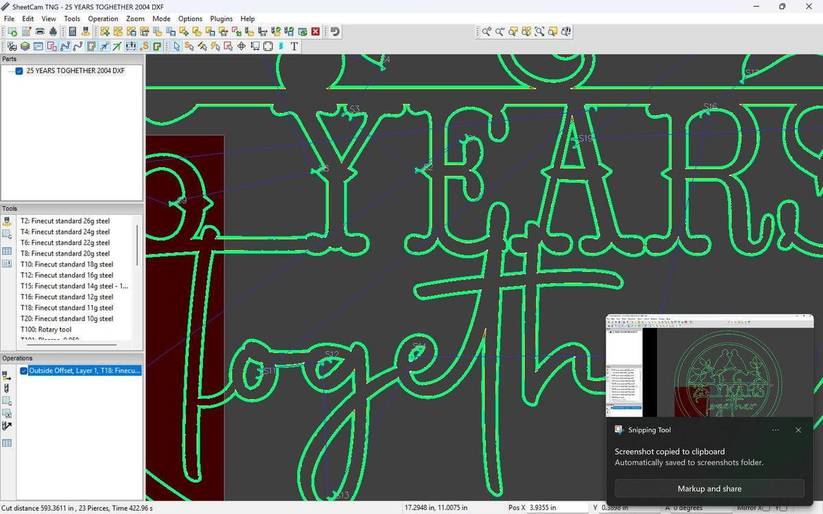 25 Years Together Love Birds Sign vector paths in design software (photo 8)