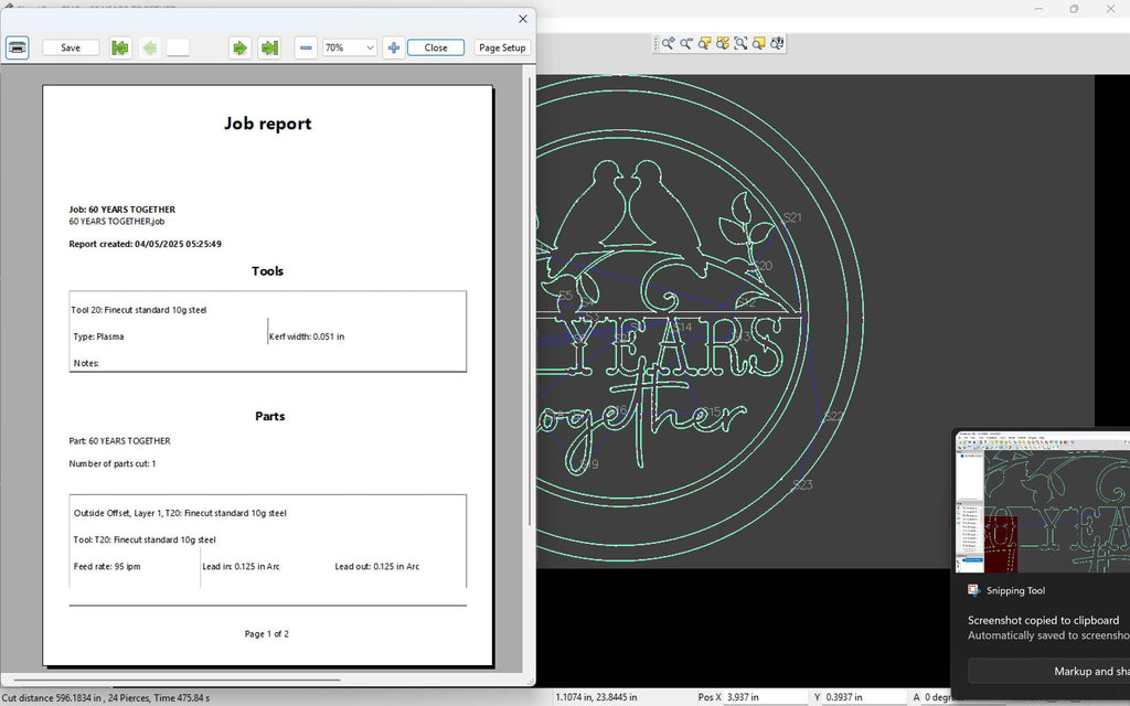 60 Years Together Love Birds Sign vector paths in design software (photo 6)