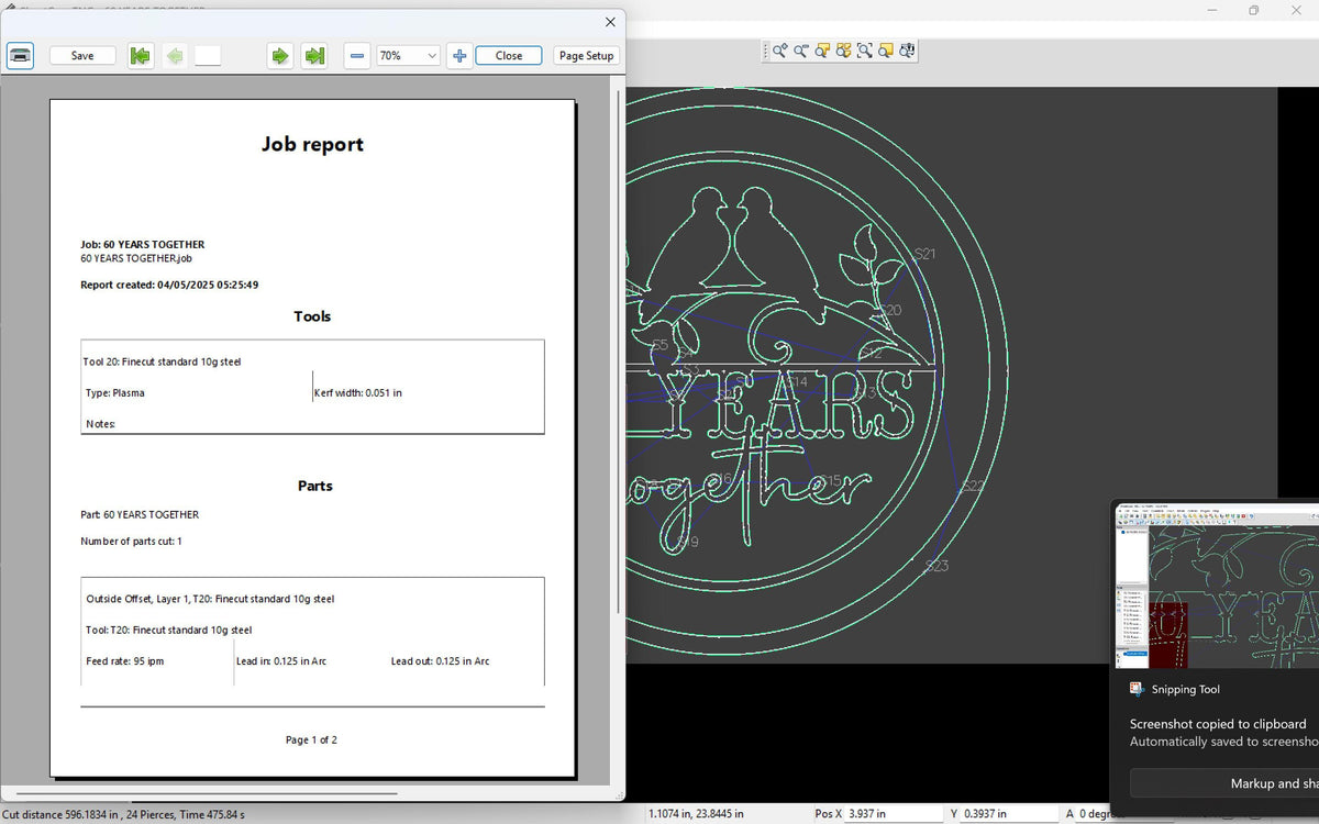 60 Years Together Love Birds Sign vector paths in design software (photo 6)