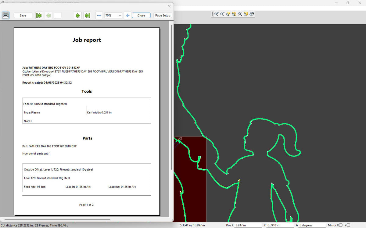 Legendary Dad Bigfoot and Daughter Sign vector paths in design software