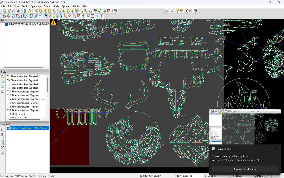 Drop Out Negative Design Pack vector paths in design software (photo 4)
