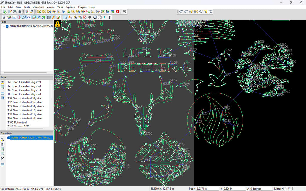 Drop Out Negative Design Pack vector paths in design software (photo 5)