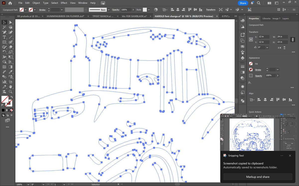 Corn Field Tractor Custom Name Sign vector paths in design software (photo 7)