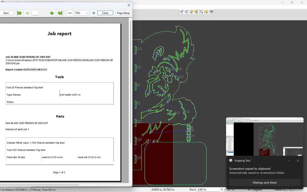 Peeking Bigfoot with Hanging Name Sign vector paths in design software (photo 8)