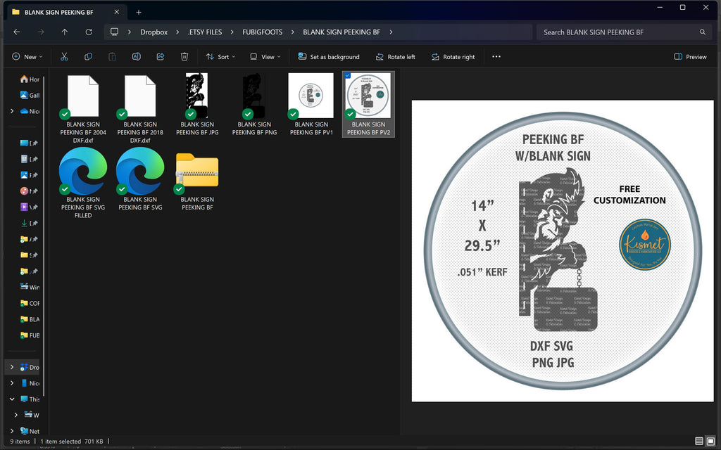 Peeking Bigfoot with Hanging Name Sign vector paths in design software