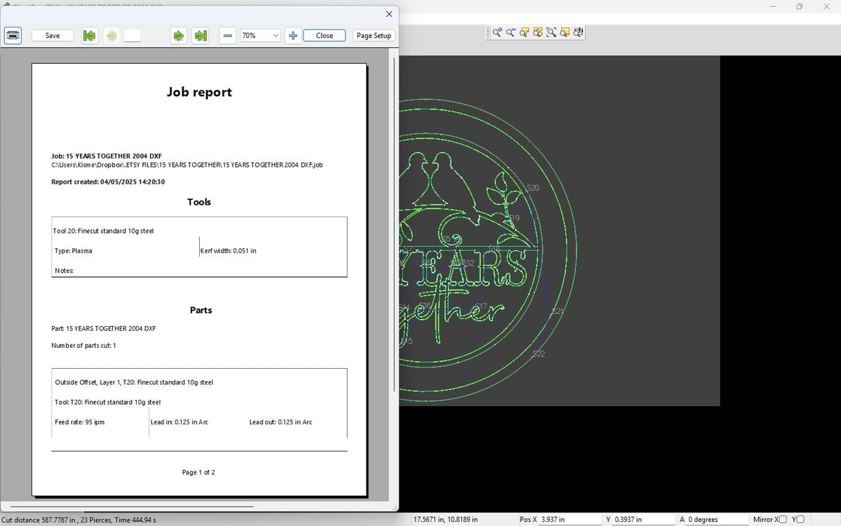 15th Anniversary Sign vector paths in design software (photo 7)