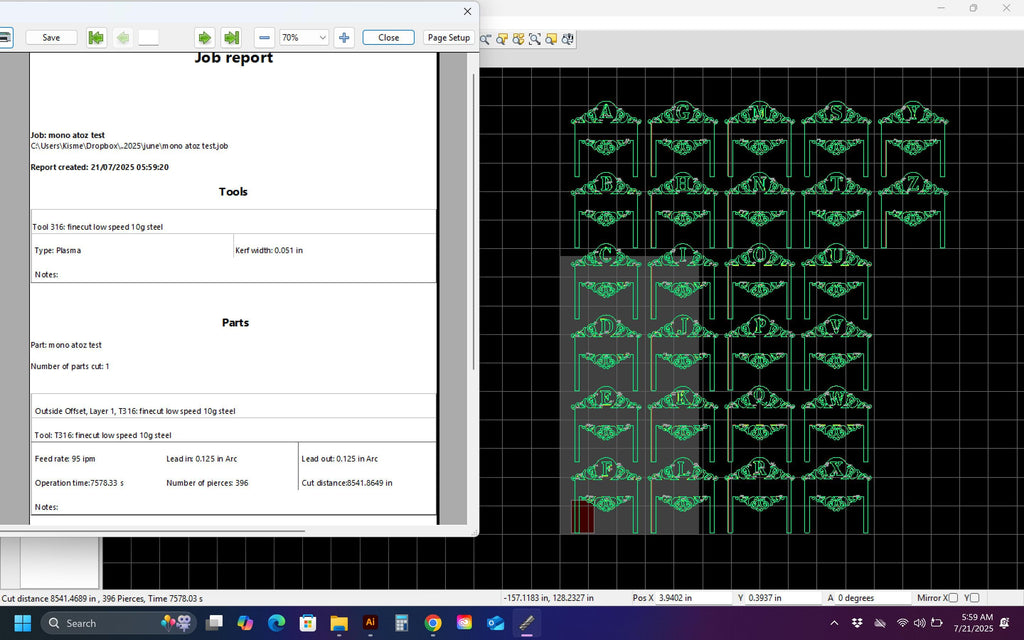 A–Z Monogram Yard Signs vector paths in design software (photo 5)