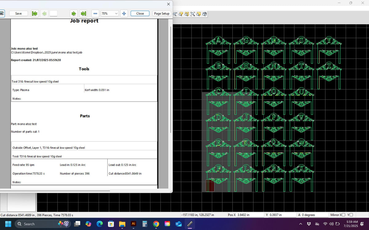 A–Z Monogram Yard Signs vector paths in design software (photo 5)