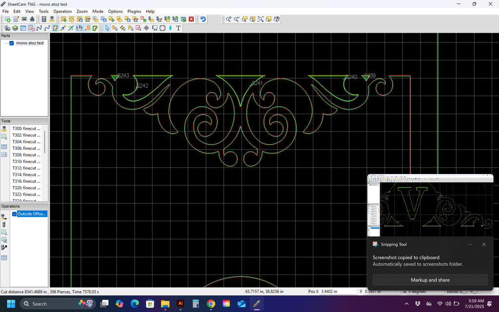 A–Z Monogram Yard Signs vector paths in design software (photo 3)
