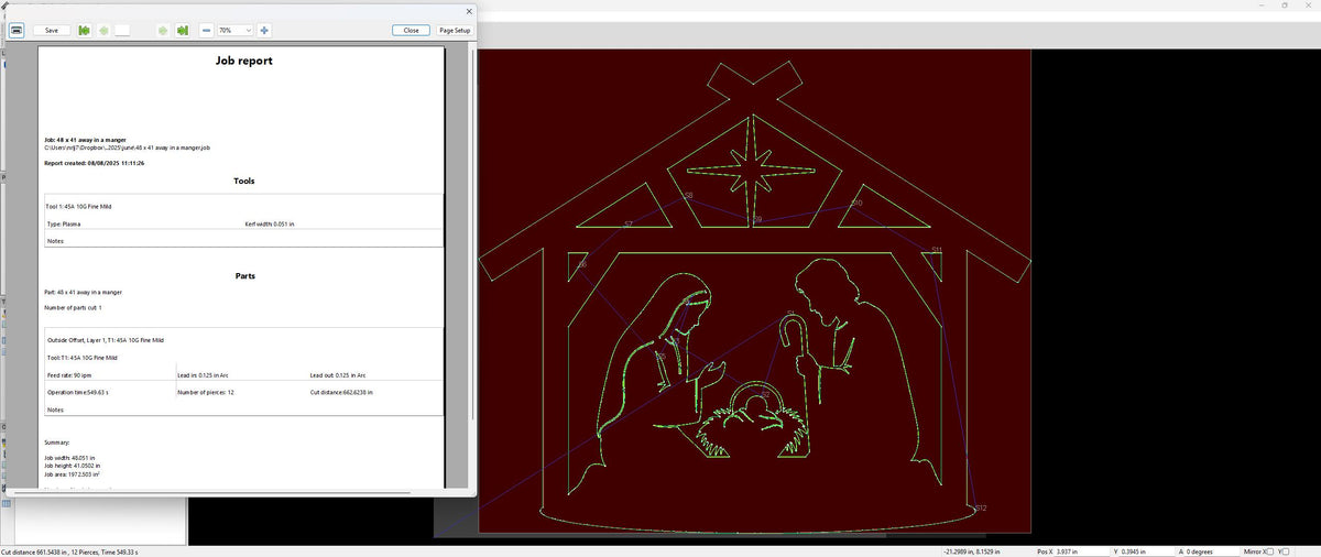 Away in a Manger Nativity vector paths in design software (photo 6)