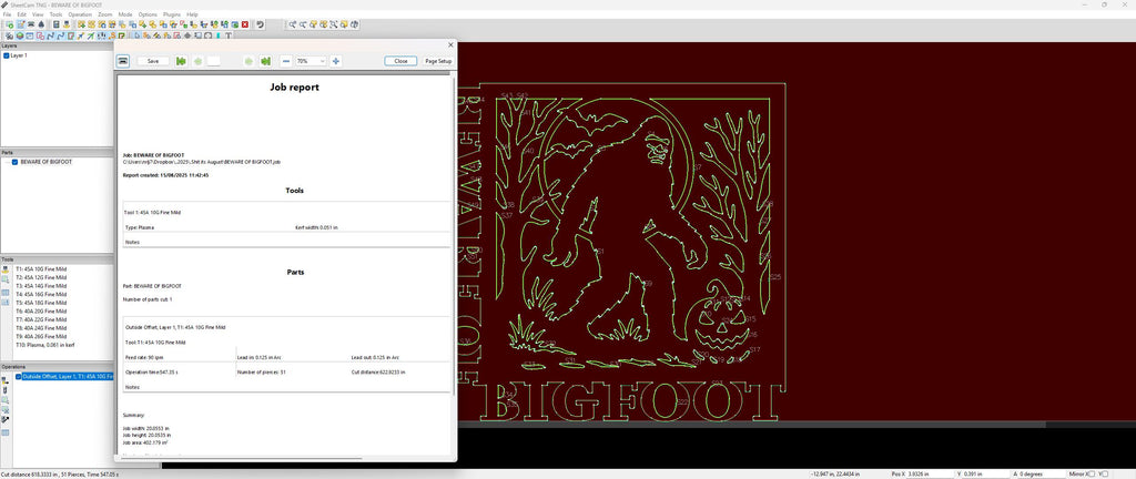 Beware Bigfoot Sign vector paths in design software (photo 6)