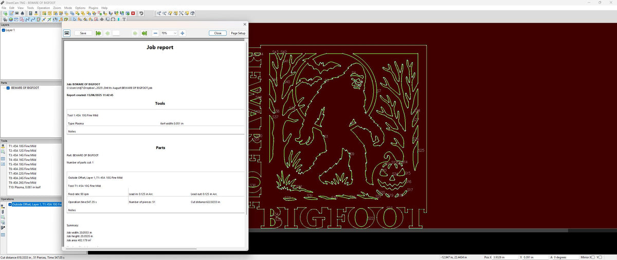 Beware Bigfoot Sign vector paths in design software (photo 6)