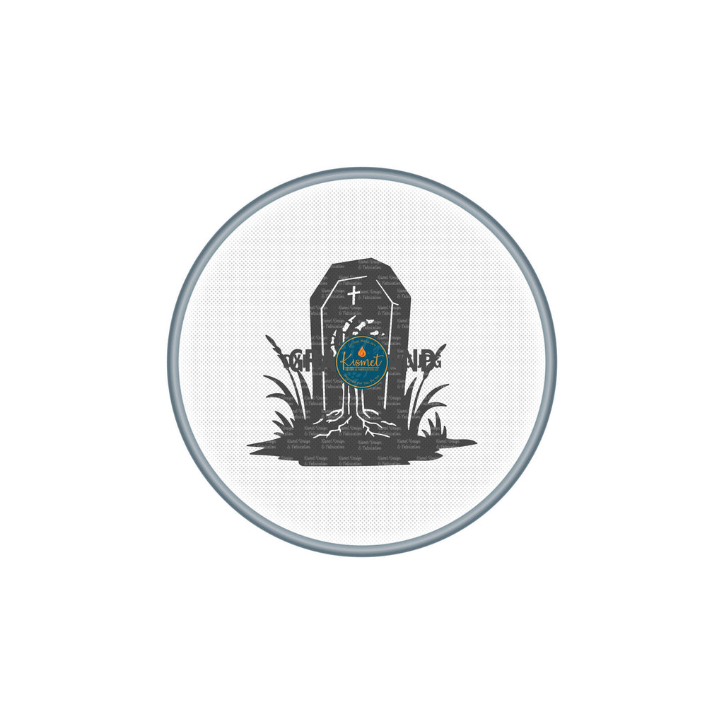 Skeleton Hand Headstone DXF/SVG design preview with file details (photo 2)