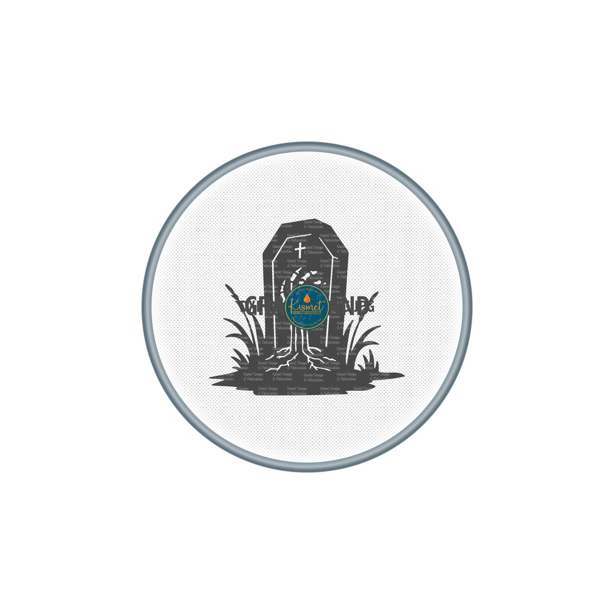 Skeleton Hand Headstone DXF/SVG design preview with file details (photo 2)