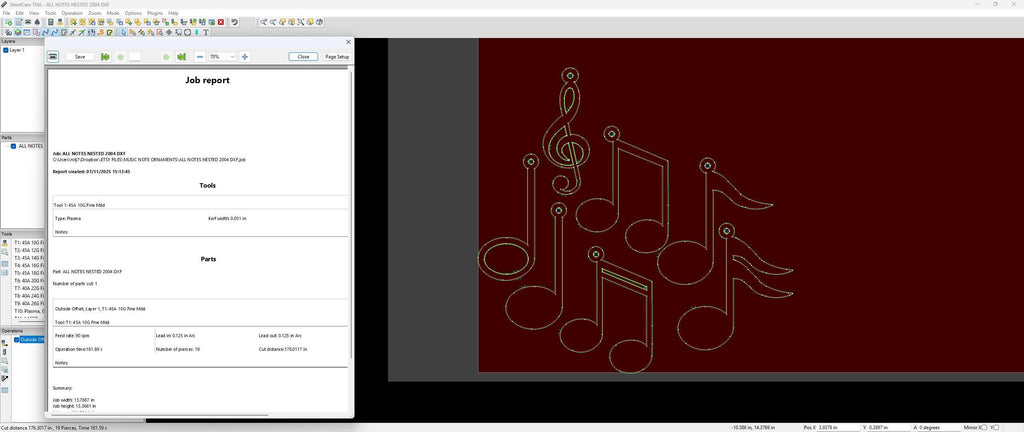 Music Note Christmas Ornaments vector paths in design software (photo 3)