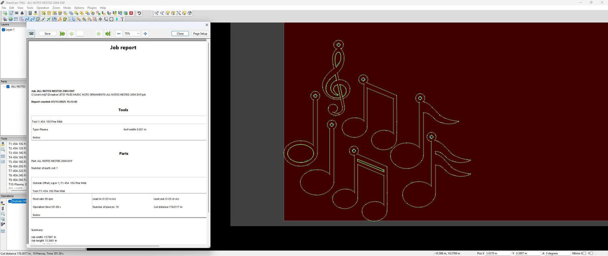 Music Note Christmas Ornaments vector paths in design software (photo 3)