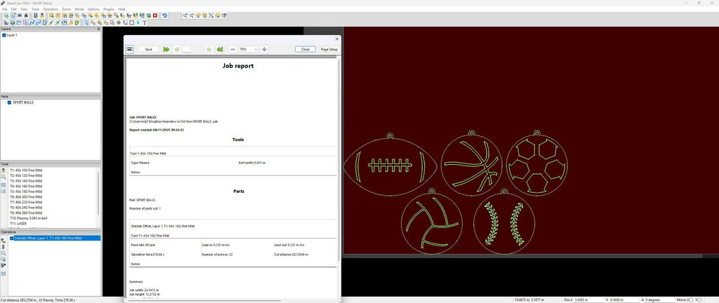 Five Sports Ball Ornaments vector paths in design software (photo 4)
