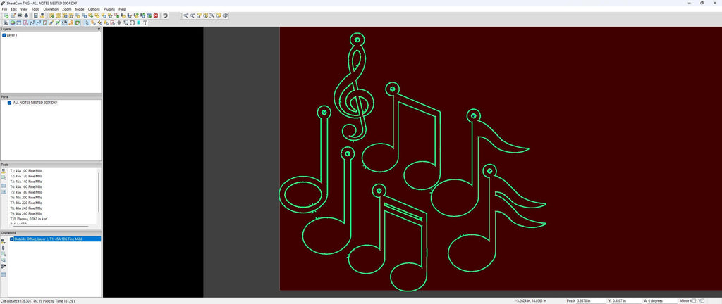 Music Note Christmas Ornaments vector paths in design software (photo 5)