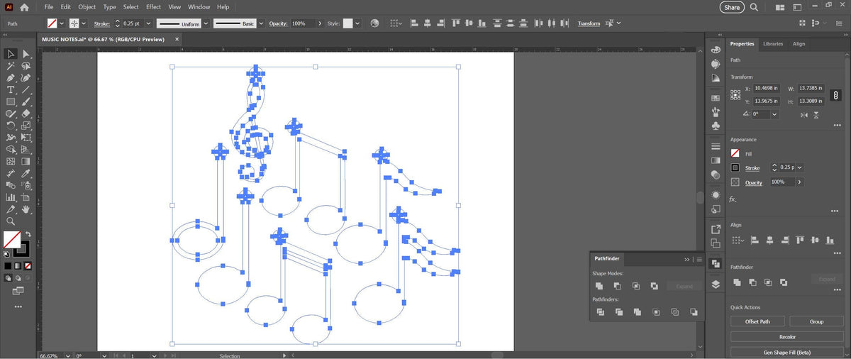 Music Note Christmas Ornaments vector paths in design software (photo 7)