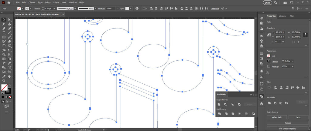 Music Note Christmas Ornaments vector paths in design software (photo 6)