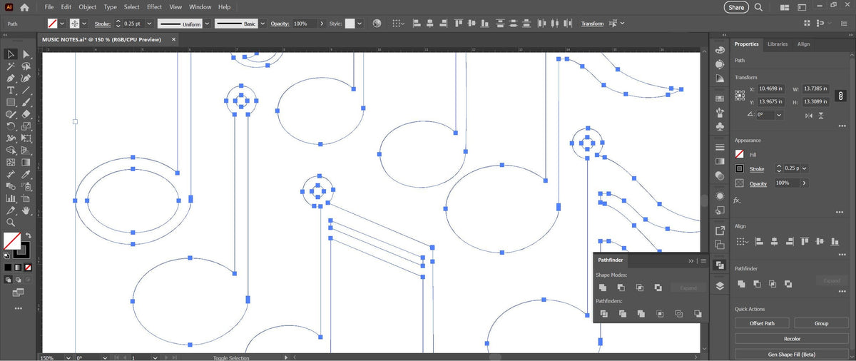 Music Note Christmas Ornaments vector paths in design software (photo 6)