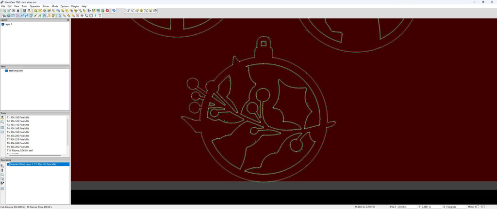 Six Christmas Ornament Designs vector paths in design software (photo 6)