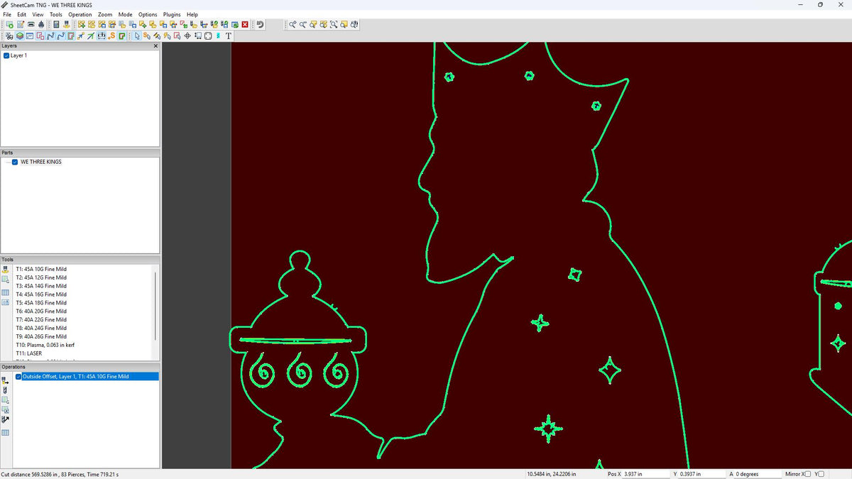 Three Wise Men Nativity vector paths in design software (photo 9)
