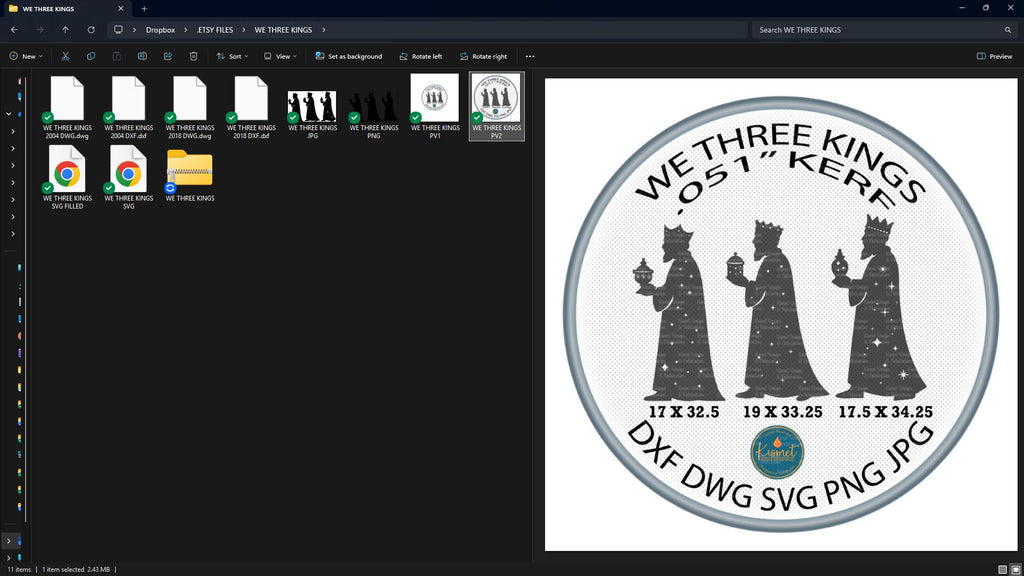 Three Wise Men Nativity vector paths in design software
