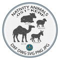 Nativity Animals Set DXF/SVG design preview with file details