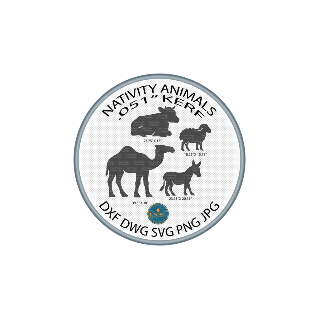 Nativity Animals Set DXF/SVG design preview with file details (photo 3)