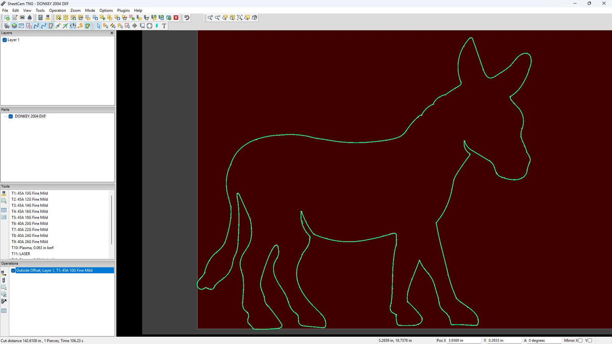 Nativity Animals Set vector paths in design software (photo 6)