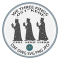 Three Wise Men Nativity DXF/SVG design preview with file details