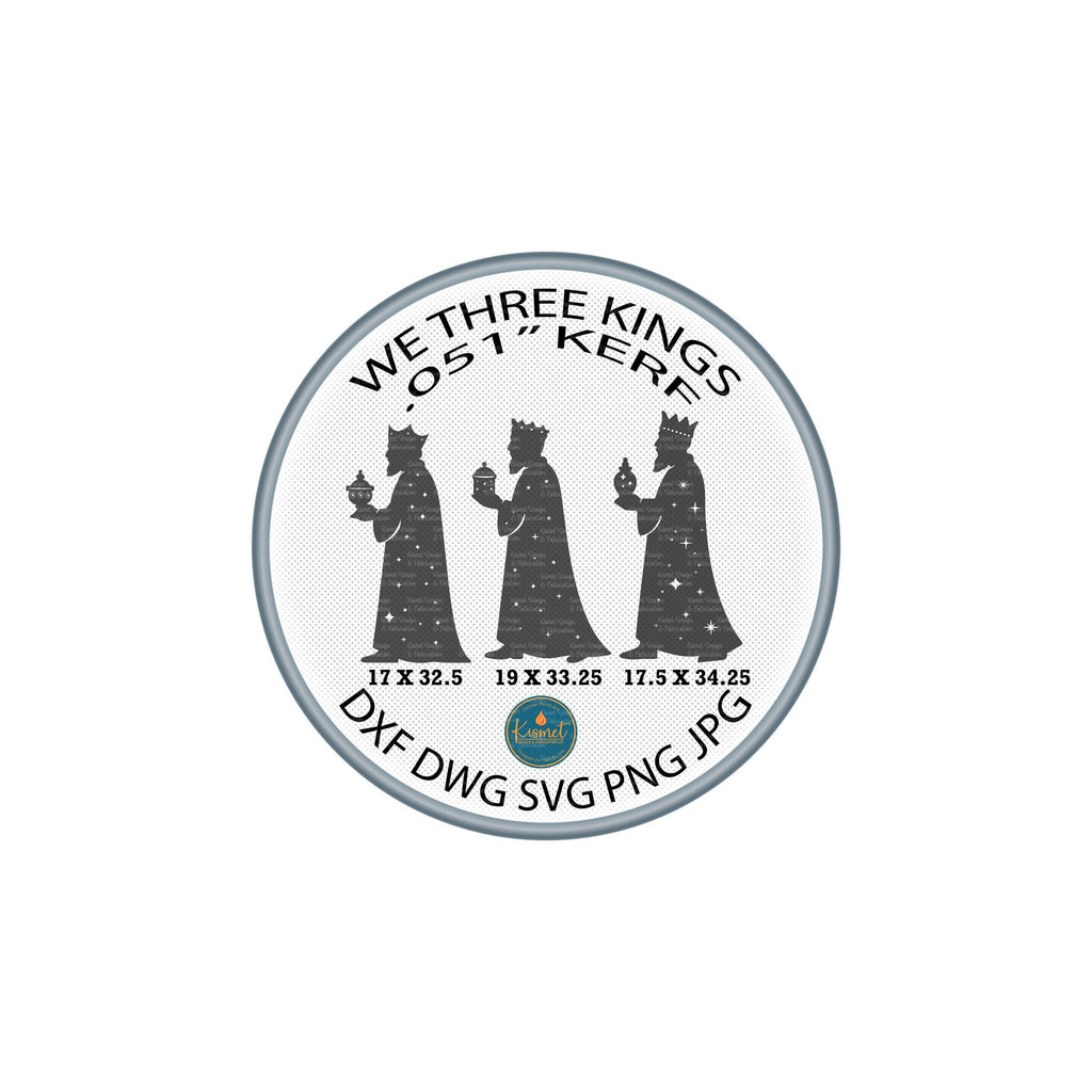 Three Wise Men Nativity DXF/SVG design preview with file details (photo 3)