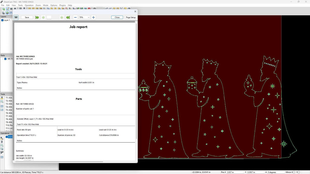 Three Wise Men Nativity vector paths in design software (photo 8)