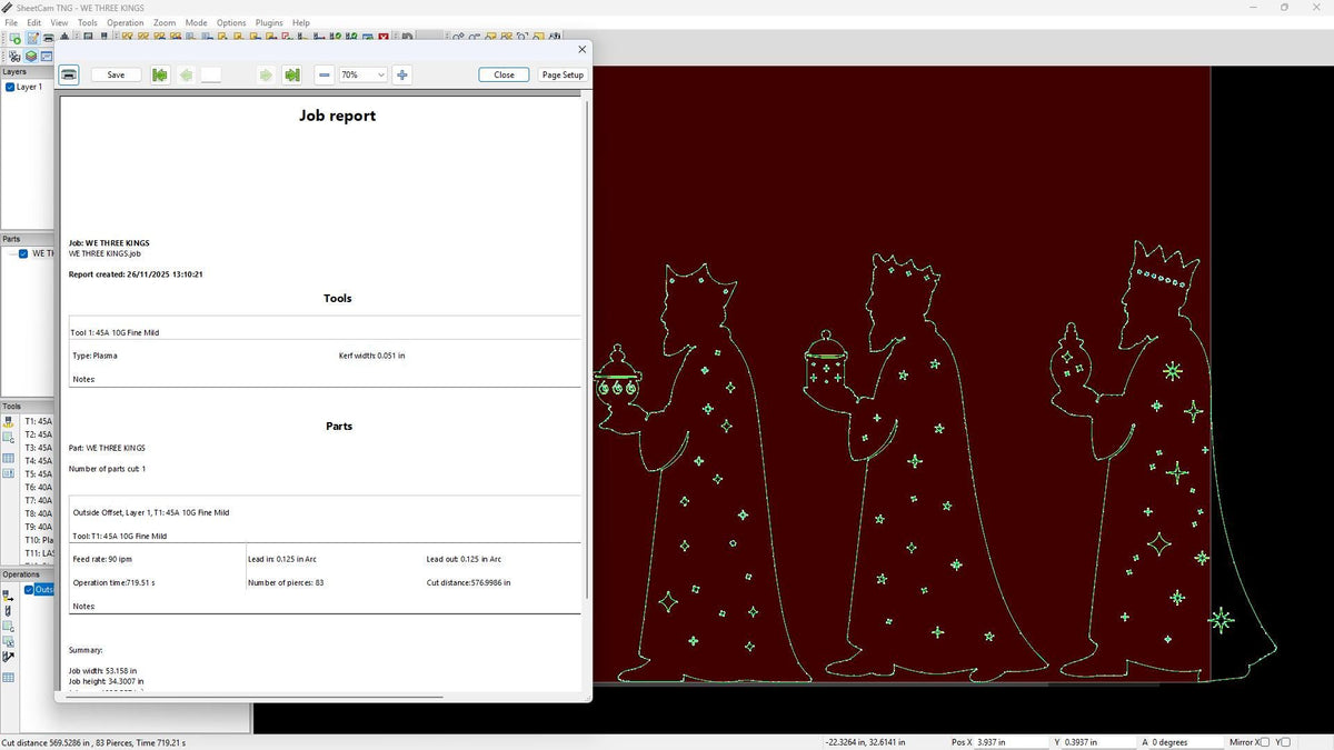 Three Wise Men Nativity vector paths in design software (photo 8)