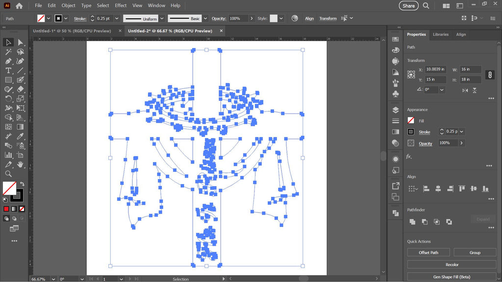 He Is Risen Easter Cross vector paths in design software (photo 5)
