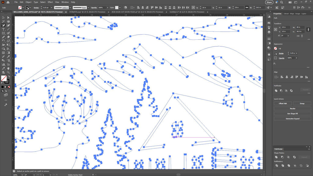 Rustic Bear Deer Cabin Sign vector paths in design software (photo 6)