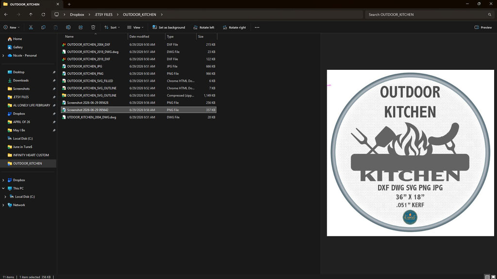 Outdoor Kitchen Grill Sign vector paths in design software