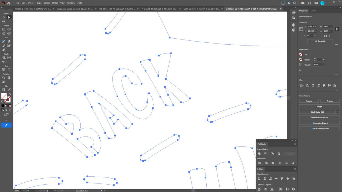 Chicken Butcher Cuts Chart Sign vector paths in design software (photo 10)