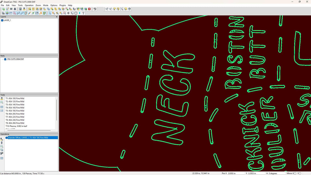 Pig Butcher Cuts Chart Sign vector paths in design software (photo 8)