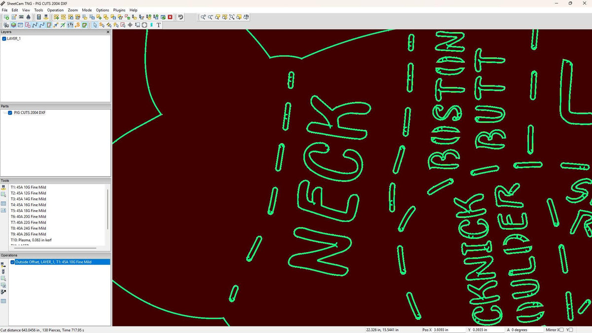 Pig Butcher Cuts Chart Sign vector paths in design software (photo 8)