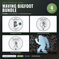 Waving Bigfoot Bundle DXF/SVG design preview with file details